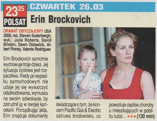 E - Erin Brokovich 2000, reż. Steven Soderbergh Julia Roberts,...ty Leavenworth, Aaron Eckhart. Ekran TV nr 7, 16 III 2020.jpg